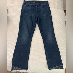 Mother Insider Crop Step Fray